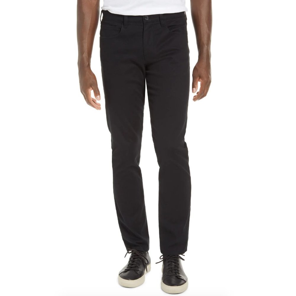 Vince Dylan Slim Fit Five Pocket Pants in 'Black'